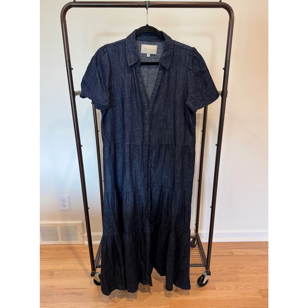 Brochu Walker The Havana Indigo Denim Dress size L large - Picture 3 of 6